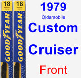 Front Wiper Blade Pack for 1979 Oldsmobile Custom Cruiser - Premium