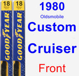 Front Wiper Blade Pack for 1980 Oldsmobile Custom Cruiser - Premium