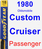 Passenger Wiper Blade for 1980 Oldsmobile Custom Cruiser - Premium