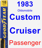 Passenger Wiper Blade for 1983 Oldsmobile Custom Cruiser - Premium