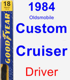 Driver Wiper Blade for 1984 Oldsmobile Custom Cruiser - Premium