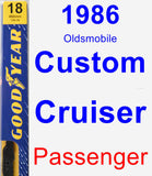 Passenger Wiper Blade for 1986 Oldsmobile Custom Cruiser - Premium