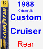 Rear Wiper Blade for 1988 Oldsmobile Custom Cruiser - Premium