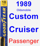 Passenger Wiper Blade for 1989 Oldsmobile Custom Cruiser - Premium