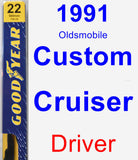 Driver Wiper Blade for 1991 Oldsmobile Custom Cruiser - Premium