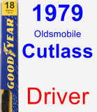 Driver Wiper Blade for 1979 Oldsmobile Cutlass - Premium