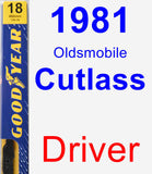 Driver Wiper Blade for 1981 Oldsmobile Cutlass - Premium