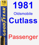 Passenger Wiper Blade for 1981 Oldsmobile Cutlass - Premium