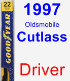 Driver Wiper Blade for 1997 Oldsmobile Cutlass - Premium