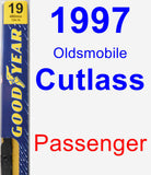 Passenger Wiper Blade for 1997 Oldsmobile Cutlass - Premium