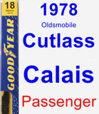 Passenger Wiper Blade for 1978 Oldsmobile Cutlass Calais - Premium