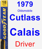 Driver Wiper Blade for 1979 Oldsmobile Cutlass Calais - Premium