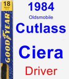 Driver Wiper Blade for 1984 Oldsmobile Cutlass Ciera - Premium