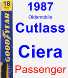 Passenger Wiper Blade for 1987 Oldsmobile Cutlass Ciera - Premium