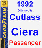 Passenger Wiper Blade for 1992 Oldsmobile Cutlass Ciera - Premium