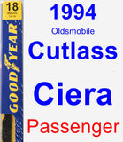 Passenger Wiper Blade for 1994 Oldsmobile Cutlass Ciera - Premium