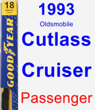 Passenger Wiper Blade for 1993 Oldsmobile Cutlass Cruiser - Premium