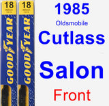 Front Wiper Blade Pack for 1985 Oldsmobile Cutlass Salon - Premium