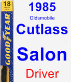 Driver Wiper Blade for 1985 Oldsmobile Cutlass Salon - Premium