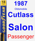 Passenger Wiper Blade for 1987 Oldsmobile Cutlass Salon - Premium