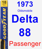 Passenger Wiper Blade for 1973 Oldsmobile Delta 88 - Premium