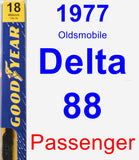 Passenger Wiper Blade for 1977 Oldsmobile Delta 88 - Premium