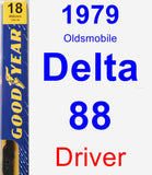 Driver Wiper Blade for 1979 Oldsmobile Delta 88 - Premium