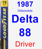 Driver Wiper Blade for 1987 Oldsmobile Delta 88 - Premium