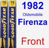 Front Wiper Blade Pack for 1982 Oldsmobile Firenza - Premium