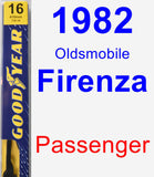 Passenger Wiper Blade for 1982 Oldsmobile Firenza - Premium