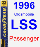 Passenger Wiper Blade for 1996 Oldsmobile LSS - Premium