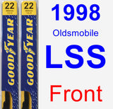 Front Wiper Blade Pack for 1998 Oldsmobile LSS - Premium