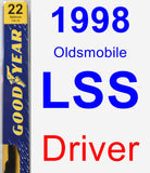 Driver Wiper Blade for 1998 Oldsmobile LSS - Premium