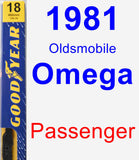 Passenger Wiper Blade for 1981 Oldsmobile Omega - Premium