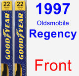 Front Wiper Blade Pack for 1997 Oldsmobile Regency - Premium