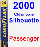 Passenger Wiper Blade for 2000 Oldsmobile Silhouette - Premium