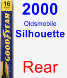Rear Wiper Blade for 2000 Oldsmobile Silhouette - Premium
