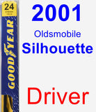 Driver Wiper Blade for 2001 Oldsmobile Silhouette - Premium