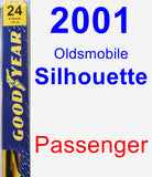 Passenger Wiper Blade for 2001 Oldsmobile Silhouette - Premium