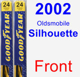 Front Wiper Blade Pack for 2002 Oldsmobile Silhouette - Premium