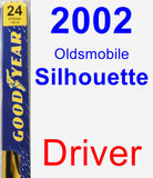 Driver Wiper Blade for 2002 Oldsmobile Silhouette - Premium