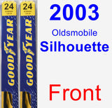 Front Wiper Blade Pack for 2003 Oldsmobile Silhouette - Premium