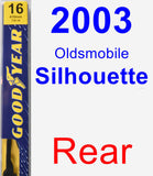 Rear Wiper Blade for 2003 Oldsmobile Silhouette - Premium