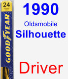Driver Wiper Blade for 1990 Oldsmobile Silhouette - Premium