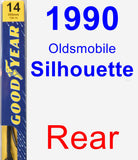 Rear Wiper Blade for 1990 Oldsmobile Silhouette - Premium