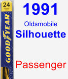 Passenger Wiper Blade for 1991 Oldsmobile Silhouette - Premium