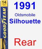 Rear Wiper Blade for 1991 Oldsmobile Silhouette - Premium