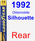 Rear Wiper Blade for 1992 Oldsmobile Silhouette - Premium