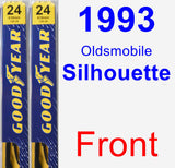 Front Wiper Blade Pack for 1993 Oldsmobile Silhouette - Premium