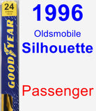 Passenger Wiper Blade for 1996 Oldsmobile Silhouette - Premium